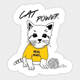 Cat Power Sticker